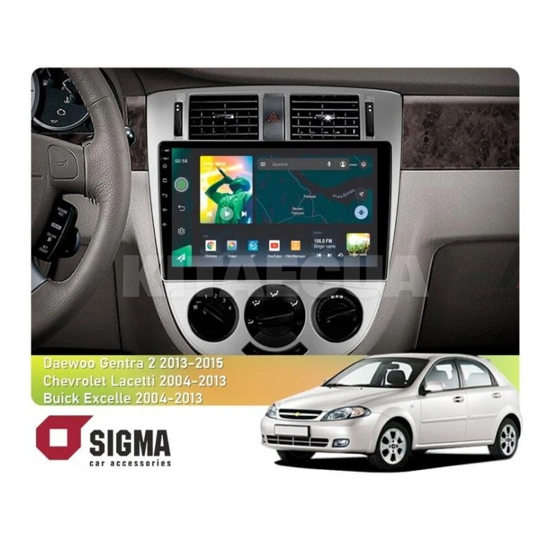 Штатна магнітола X10232 2+32 Gb 10" Chevrolet Lacetti J200 2013-2015 (F1) SIGMA4car (34018)
