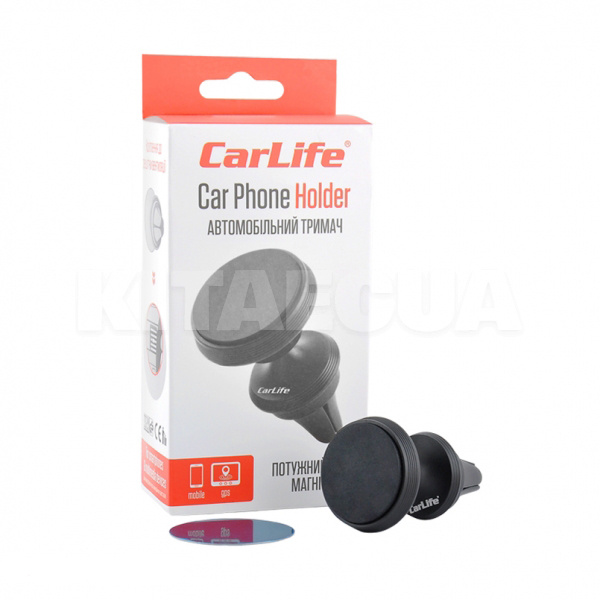 Автомобільний утримувач телефону магнітний на дефлектор CARLIFE (PH609)