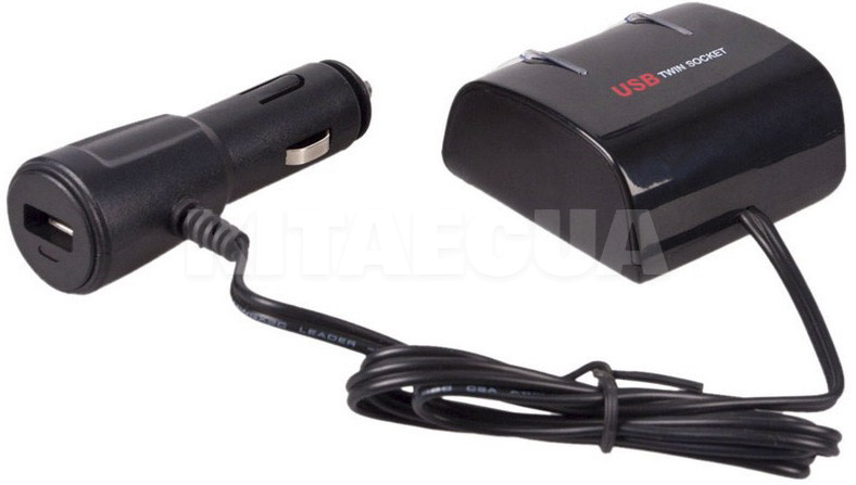 Разветвитель прикуривателя 2в1 + USB с удлинителем PULSO (UNI SC-2070) - 2