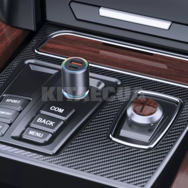 Автомобильное зарядное устройство 12В/24В USB+Type-C 53W Double Energy Plus PROOVE (ACDE53110004) - 5