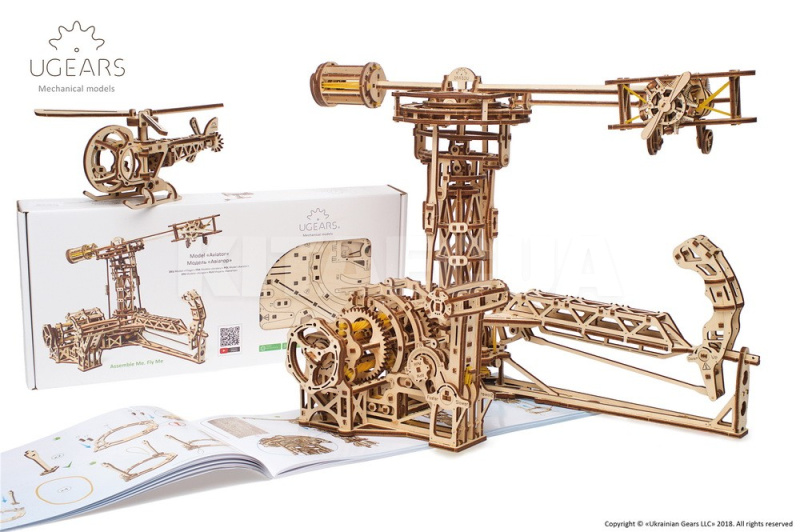 Механическая модель "Авиатор" UGEARS (70053) - 3