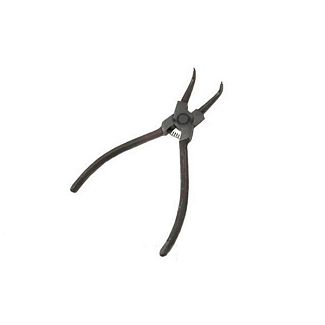 Щипці для зняття/установки стопорних кілець вигнуті на стиск 150 мм Intertool