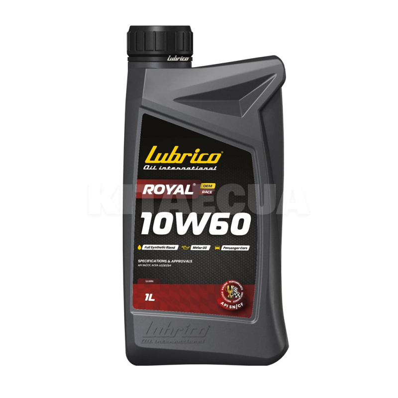 Масло моторное синтетическое 1л 10W-60 ROYAL OEM RACE LUBRICO (L-1161-10100010)