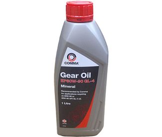 Олія трансмісійна мініральна 1л EP80W-90 GL4 GEAR OIL COMMA