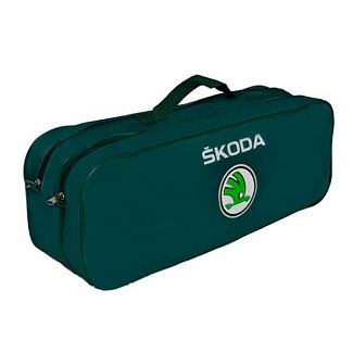 Сумка тех.помощи 50х18х18см 2 отделения Skoda зеленая POPUTCHIK