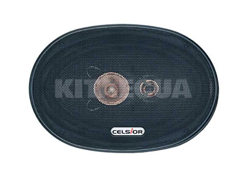 Динамики коаксиальные 3-х полосные овальные 6x9" (15х23 см) черный 250ВтCarbon (2 шт) Celsior (CS-693C) - 3