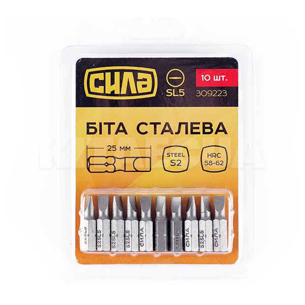 Бита SL5x25 мм 10 шт. СИЛА (309223)