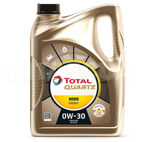 Масло моторное синтетическое 4л 0W-30 Quartz 9000 Energy TOTAL (151523)