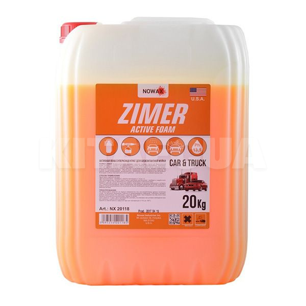 Активная пена Zimer Active Foam 20л концентрат щелочной NOWAX (NX20118)