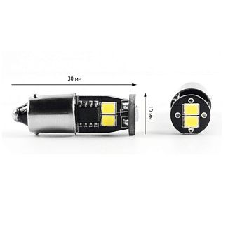 LED лампа для авто 3G6 BA9S/T4W 2W STELLAR