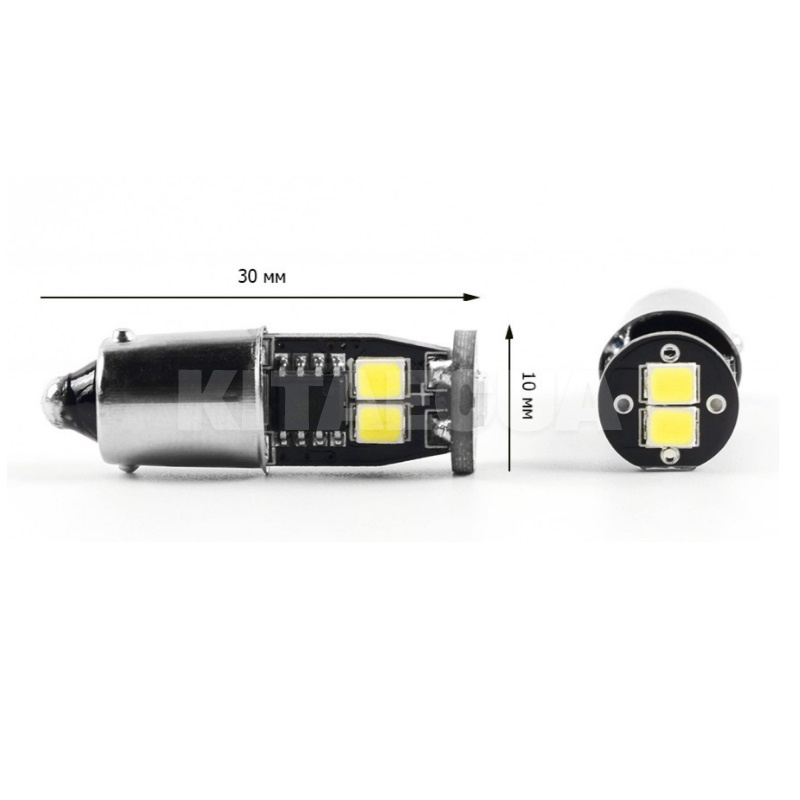 LED лампа для авто 3G6 BA9S/T4W 2W STELLAR (3221)