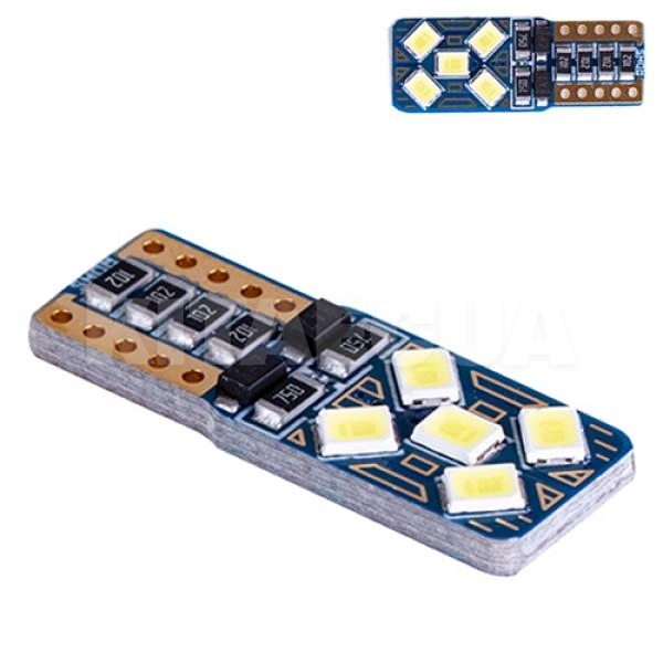 LED лампа для авто Т10 5W 6000К PULSO (LP-160590)