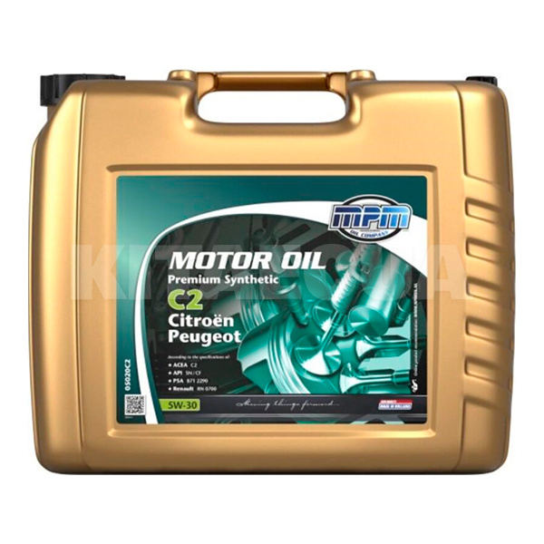 Масло моторное синтетическое 20л 5W-30 C2 Citroen/Peugeot MPM (MPM_05020C2)