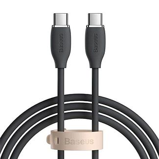 Кабель Type-C - Type-C 100W 1.2м сірий BASEUS