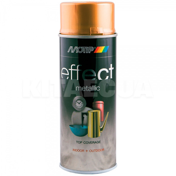 Краска античное золото 400мл с эффектом металлик Deco Effect MOTIP (302508-Motip)