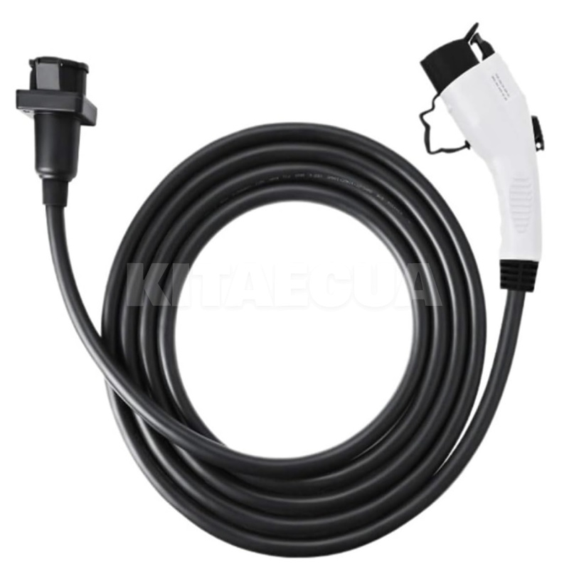 Кабель удлинительный Type 1 - Type 1 для зарядки авто 7.4 кВт 32А 1-фаза 5м AnYoGa (EX7-T1T1) - 2