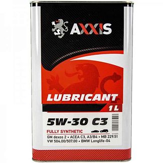 Масло моторное синтетическое 1л 5W-30 AXXIS