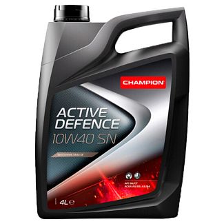 Масло моторное полусинтетическое 4л 10W-40 Active Defence SN Champion