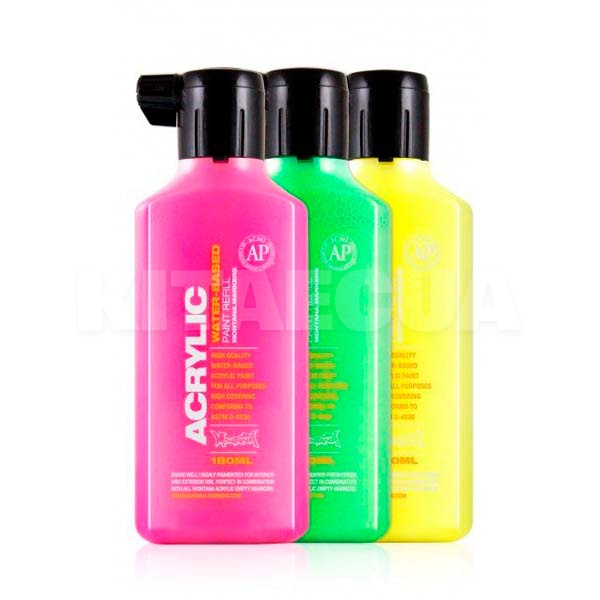 Краска акриловая 180мл желтая MONTANA (323775-MONTANA) - 2