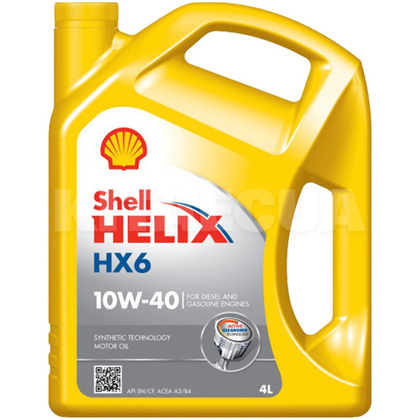 Масло моторне напівсинтетичне 4л 10W-40 Helix HX6 SHELL (550040098)