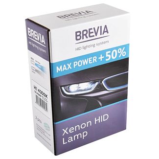 Ксеноновая лампа HB4 35W 85V (P22d) 5000K 2шт. +50% Max Power BREVIA