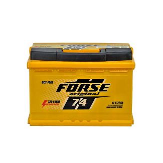 Аккумулятор автомобильный 74Ач 720А "+" справа FORSE