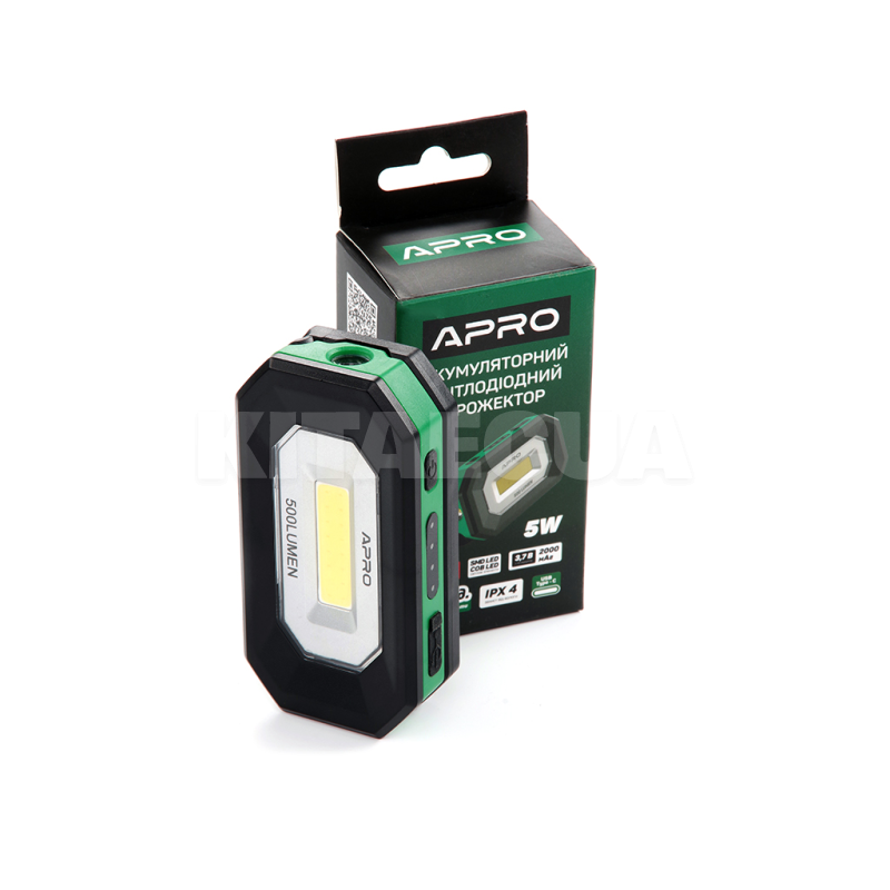 Світлодіодний акумуляторний прожектор 5 Вт 500 лм APRO (900518) - 2
