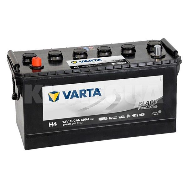 Аккумулятор автомобильный Promotive Black (H4) 100Ah-12v 600А "+" слева VARTA (600 035 060)
