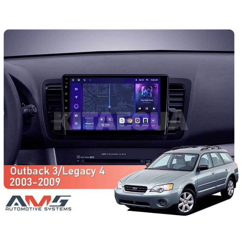 Штатна магнітола MOSS M3 4+32 ГБ 9" Subaru Outback 3 2003-2009 (L1) AMS (50664) - 2