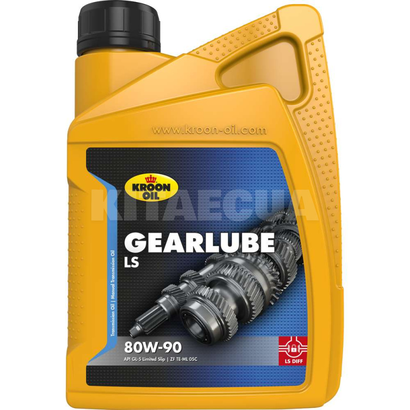 Масло трансмиссионное минеральное 1л 80W-90 GEARLUBE LS KROON OIL (KL 01214)