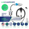 Зарядка для электромобиля 7.4 кВт 32А 1-фаза Type 1 (американское авто) 7м EXPERT+ UACHARGER (CHC-EX120711HL-21-7)