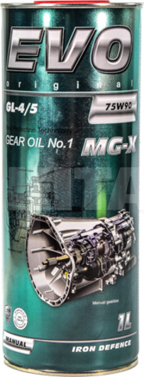 Масло трансмісійне напівсинтетичне 1л 75W-90 MG-X GL-4/5 (EVOMGX75W90GL451L)