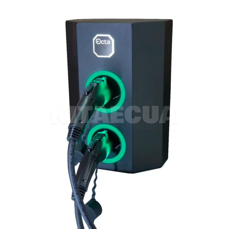 Зарядна станція для електромобіля 29 кВт 32А 3-фази TYPE 2 (європейське авто) + TYPE 2 (європейський Octa Energy (W113)