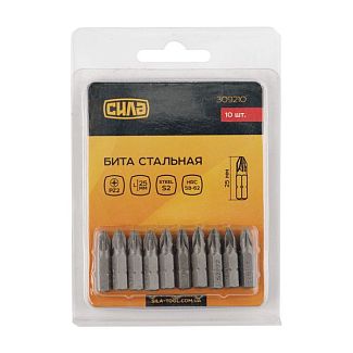 Бита PZ1x25 мм 10 шт. СИЛА