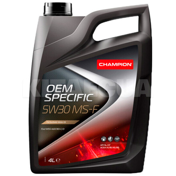 Масло моторное синтетическое 4л 5W-30 OEM SPECIFIC MS-F Champion (8209413)