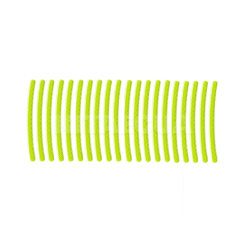 Смуга світловідбивна на маточину колеса зелена (20шт.) (20Pcs-Reflective-Strips-Green)