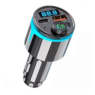 автомобільний зарядний пристрій 30W USB+Type-C FM Launcher Nexus PROOVE