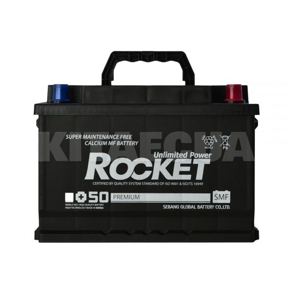 Аккумулятор автомобильный 78Ач 700А "+" справа Rocket (SMF 78L L3)