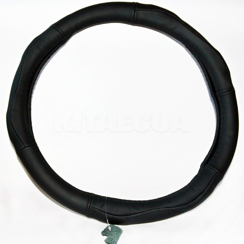 Чехол на руль 4-5XL (49-52 см) черный натуральная кожа inDrive (28369)