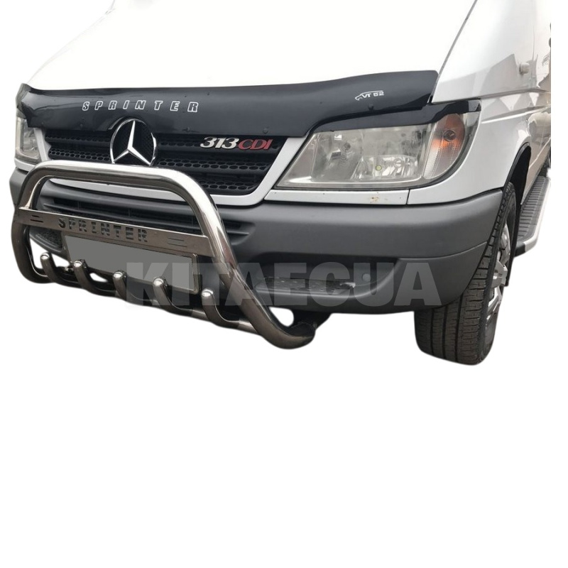 Кенгурятник WT003 Mercedes Sprinter 1995-2006 нержавеющая сталь CAN (dug90673) - 2