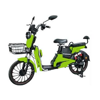 Велоскутер аккумуляторный CLEO 50 км 800 Вт зеленый + аккумулятор 60В 12Ач FORTE