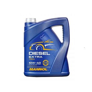 Масло моторное полусинтетическое 5л 10W-40 Diesel Extra Mannol