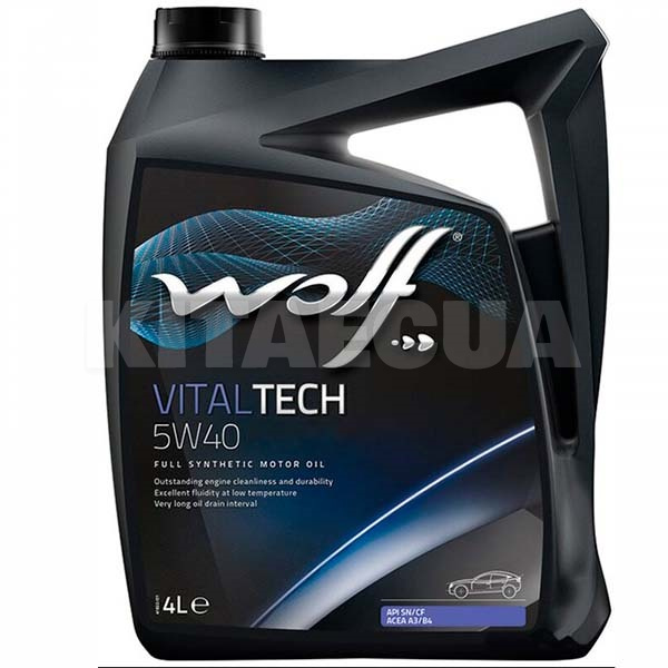 Масло моторное синтетическое 4л 5W-40 Vitaltech WOLF (8311192)