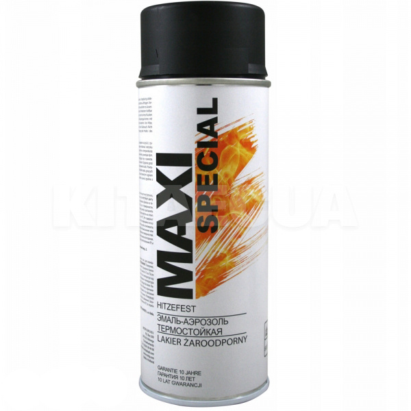 Краска-эмаль антрацит 400мл высоко-температурная 400° MAXI COLOR (MX0014)