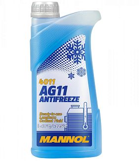 Антифриз синий 1л AG11 -40°C Longterm Mannol