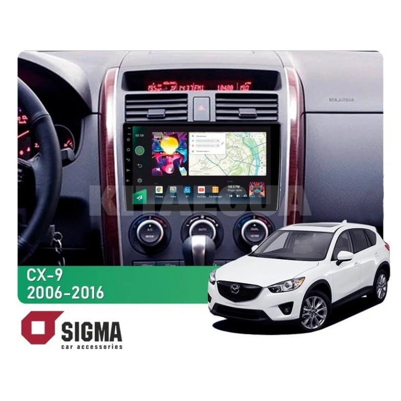 Штатна магнітола PRO 10464 4+64 Gb 10 Mazda CX-9 TB 2006-2016 SIGMA4car (40113)
