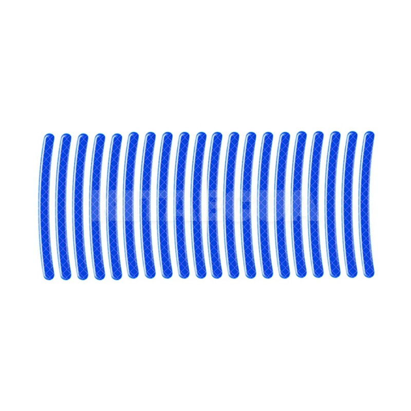 Смуга світловідбивна на маточину колеса синя (20шт.) (20Pcs-Reflective-Strips-Blue)