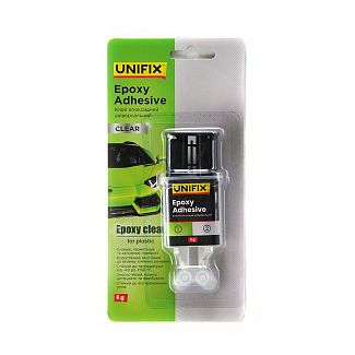 Клей епоксидний для пластика прозорий 6г UNIFIX