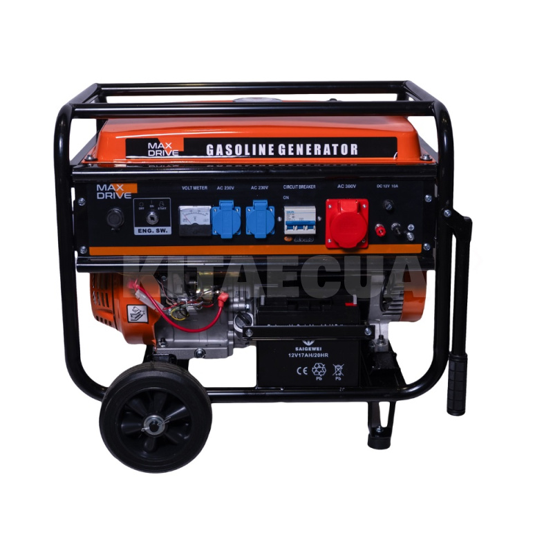 Генератор бензиновый 5.5кВт трехфазный MAX DRIVE (MD-6500)