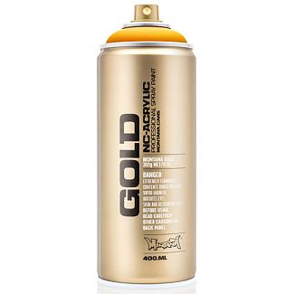 Фарба декоративна акрилова 400мл 1230 "жовток" оранжева напівматова Gold MONTANA